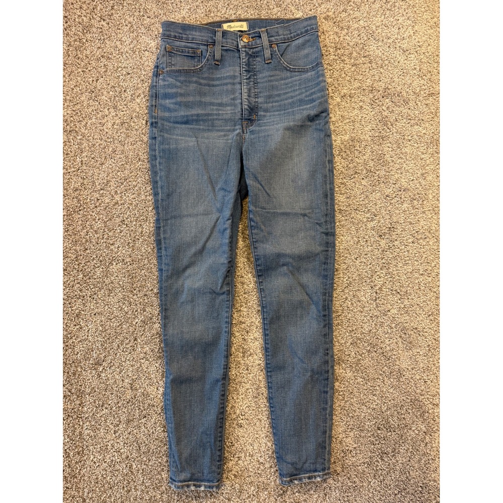 Madewell Jeans‎ Womens 27 Blue 11" High-Rise Skinny Denim Stretch Pants